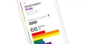 Destination Pride on Mobile Phone